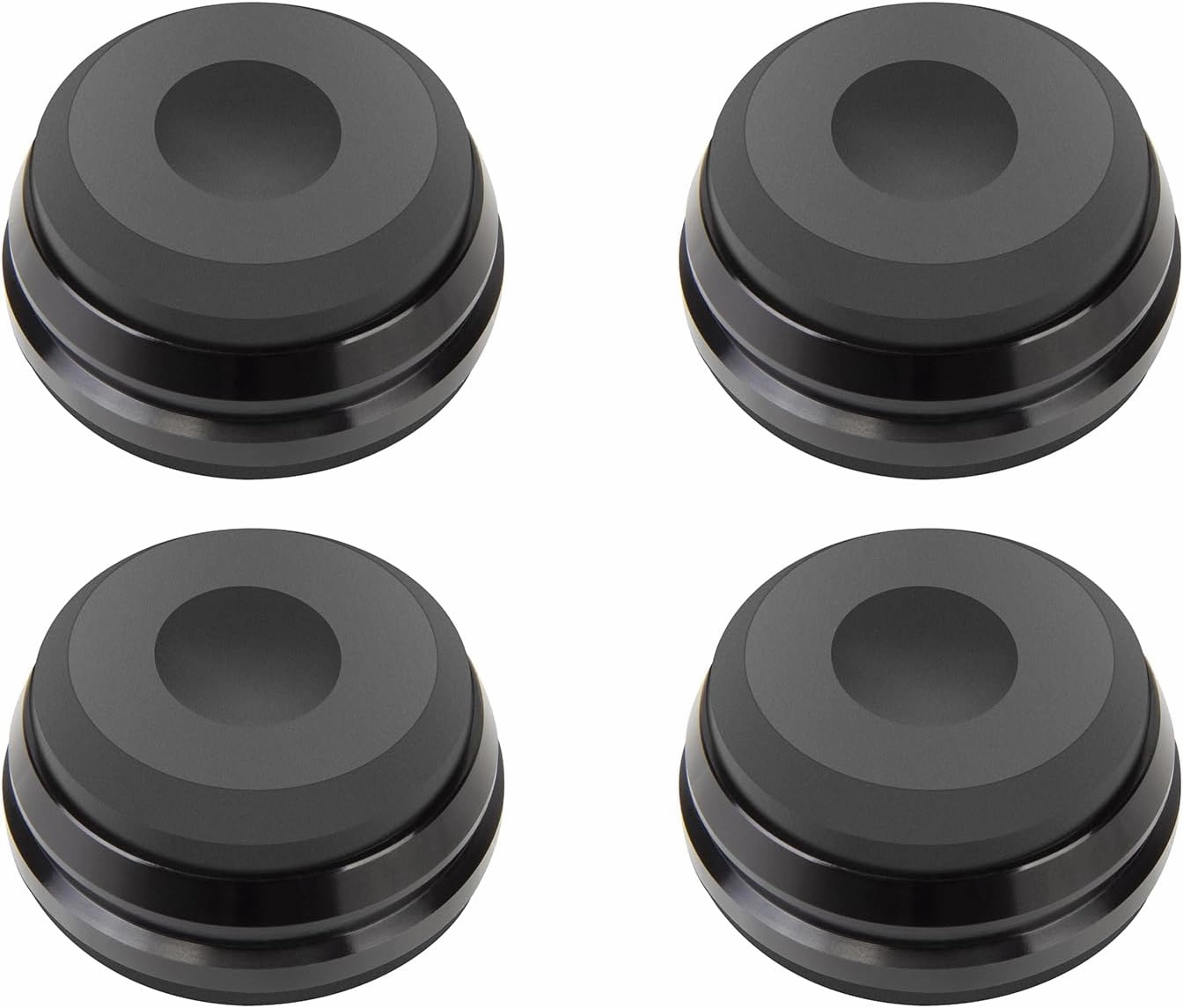 Yinyu Isolation Feet for Speakers & Subwoofers, Aluminum/Silicone Isolation Pad Feet  Set of 4,Subwoofer Isolation Feet Amplifier feet,Stand Foot Mat Shock Absorber for Audio CD AMP HiFi Subwoofer isolation pads,speaker feet,vibration dampeners,