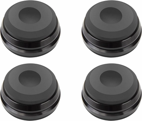 Yinyu Isolation Feet for Speakers & Subwoofers, Aluminum/Silicone Isolation Pad Feet  Set of 4,Subwoofer Isolation Feet Amplifier feet,Stand Foot Mat Shock Absorber for Audio CD AMP HiFi Subwoofer isolation pads,speaker feet,vibration dampeners,