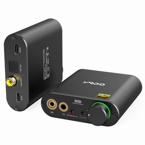 YMOO Portable Headphone Amp DAC, DSD512 and 768K/32Bit, 16-600/35mW/Hi-Res Hi-Fi Desktop DAC for PC Headphone Out/iPhone, 3.5mm/4.4 mm/Optical/Coaxial Output for Windows/Android/IOS/PS5/Home Audio hi-res portable player,digital audio player,DAP lossless,