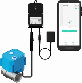 YoLink Wireless Smart Valve Control Kit, 3/4" Stainless Steel Motorized Valve, Wireless Valve Controller 2 smart audio hub,voice control speaker,Alexa compatible audio,