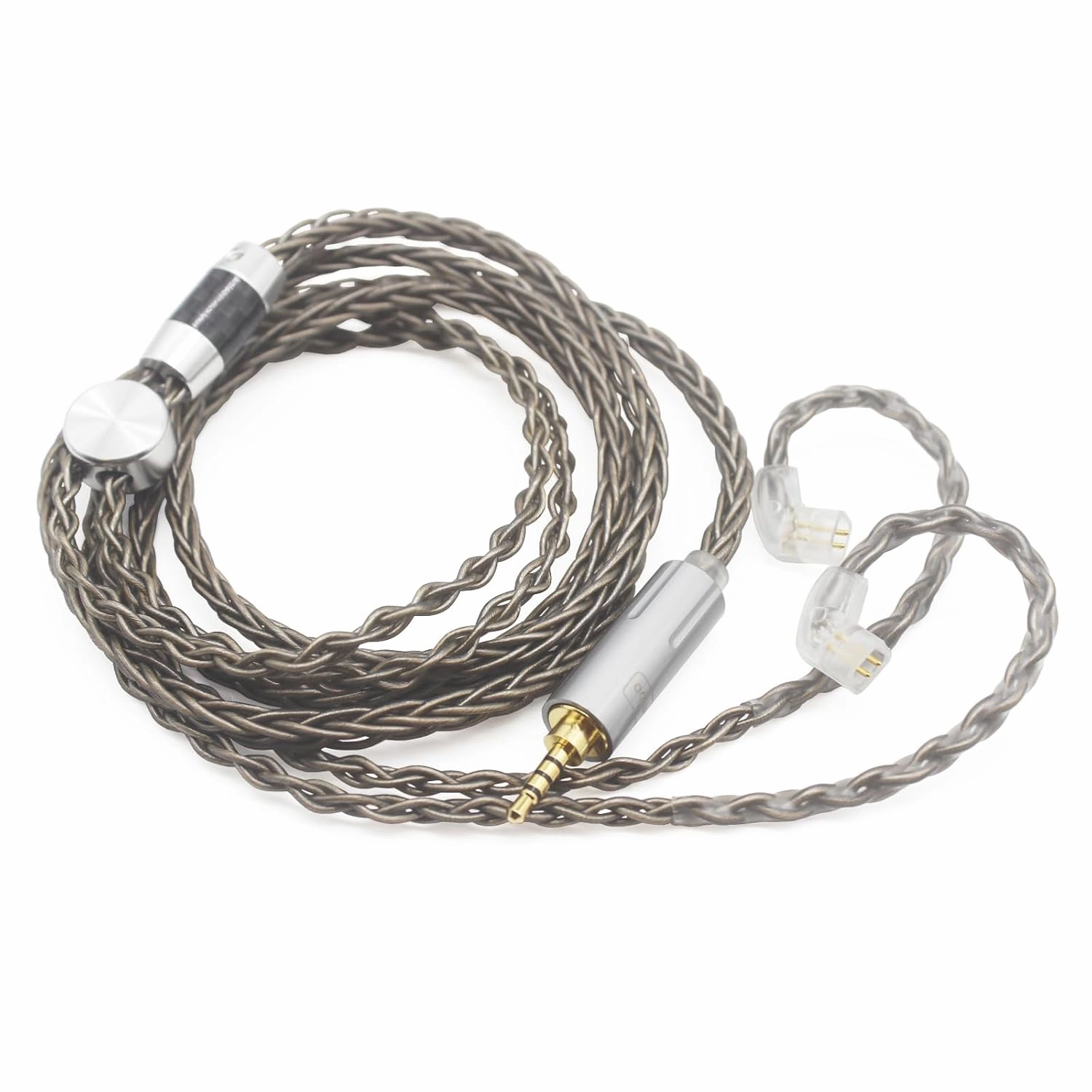 Youkamoo 2.5mm Balanced Earphone Cable, Earphone Replacement Cable Compatible with ZSN Pro ZS10 Pro NF2u KZ ZSX Recessed 2pin IEMs (QDC) balanced output player,audiophile player,hi-res digital player,