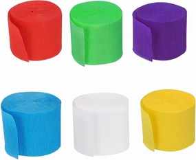 YYaaloa Crepe Paper Streamers 6 Rolls 492ft,Great Value, Perfect Size for Party, Birthday, Wedding Ceremony Indoor Decoration (Rainbow Color) network streamer,wireless audio player,Wi-Fi music streamer,