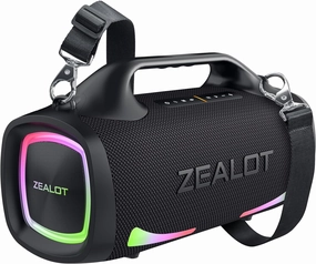 ZEALOT Bluetooth Speaker, 110W Peak(100W) Booming Sound Speakers Wireless, Dual Pairing, XBass, Bluetooth 5.3, 24000mAh Power Bank, Portable Outdoor Waterproof Speaker for Camping, Beach and Party outdoor speakers,weatherproof speakers,patio audio system,
