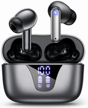 ZIUTY Wireless Earbuds, 2025 Bluetooth Headphones, 50hrs Stereo Deep Bass Ear Buds with Power Display Charging Case, buit in Mic, IPX5 Waterproof Headset for iPhone Andriod Phones wireless earbuds,Bluetooth earphones,true wireless stereo,
