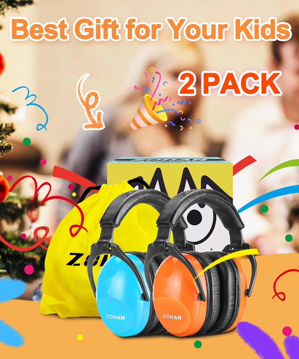 ZOHAN 030 Kids Noise Cancelling Headphones for Autism Kids Ear Protection