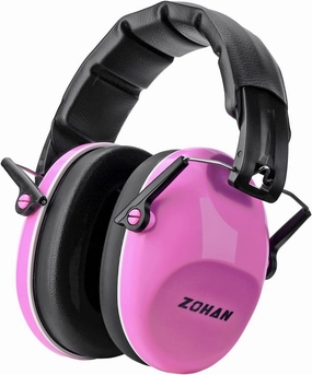ZOHAN 032 Kids Noise Canceling Headphones - 25dB NRR Kids Ear Protection Earmuffs for School, Monster Jam, Fireworks, Travel, Air Show, Concert, Autism - Pink noise cancelling headphones,ANC headphones,travel headphones,