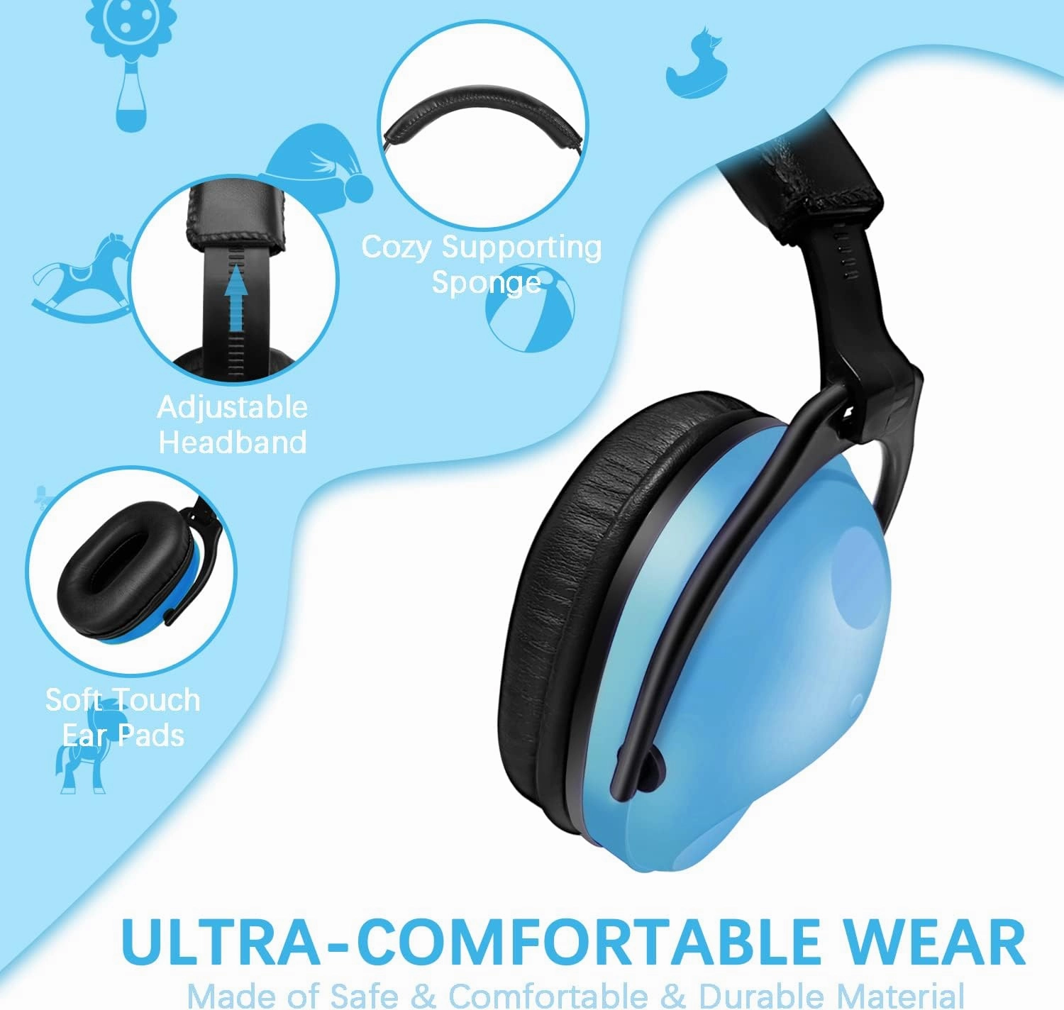 ZOHAN Kids Ear Protection 2 Pack,Kids Noise Canceling Headphone for Concerts, Monster Truck, Fireworks