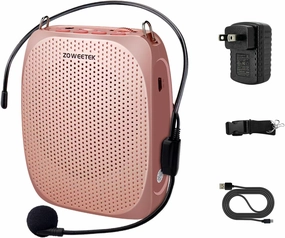 ZOWEETEK Voice Amplifier Microphone Headset for Teachers, Original Personal Voice Amplifier, Work of 12 hrs, Portable Speaker for Classroom, Speech, Tour Guide,Support MP3 Format Audio,Power Amplifier headphone amplifier,portable amp,desktop headphone amp,